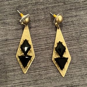 JCrew gold statement earrings